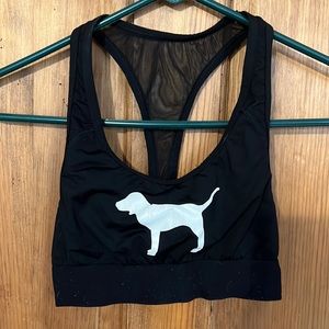 Great sports bra. Dog has cracking on it. Price reflects